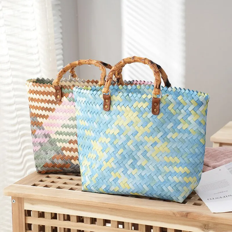 Basket Bag Wicker - Borse da donna vintage in rattan