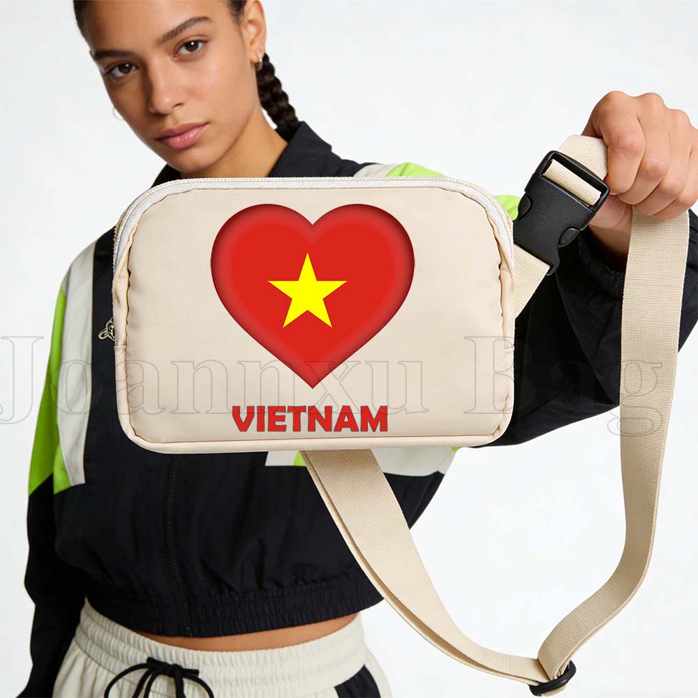 Women Bags Vietnam - Marsupio Sportivo Impermeabile con Bandiera del