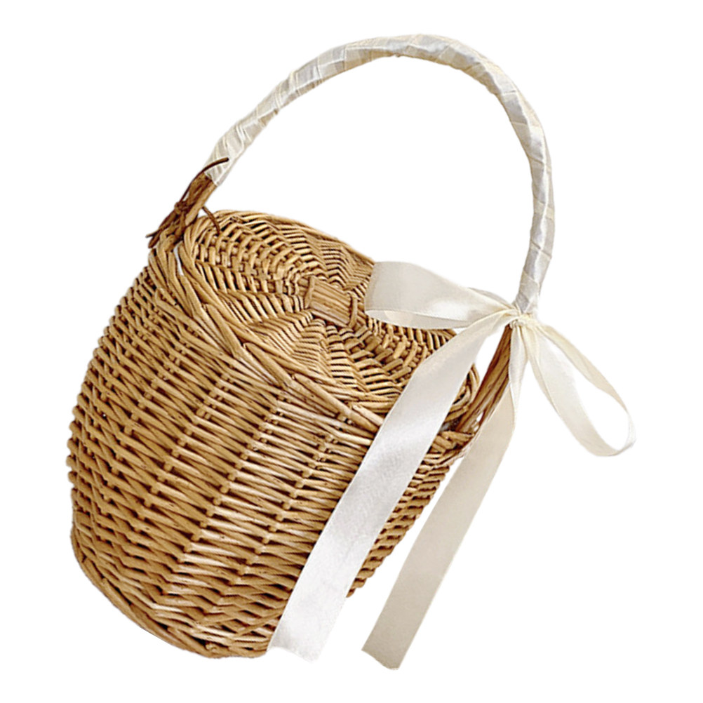 Basket Bag Wicker - Cesto da Picnic Intrecciato Stile Francese
