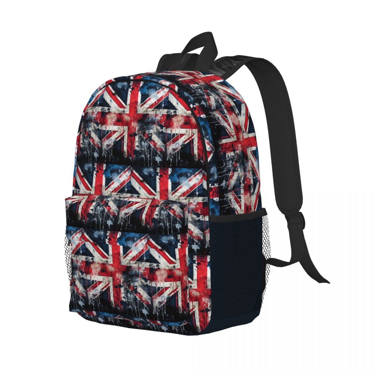 Women Bags In Uk - Zaino con texture effetto pittura bandiera