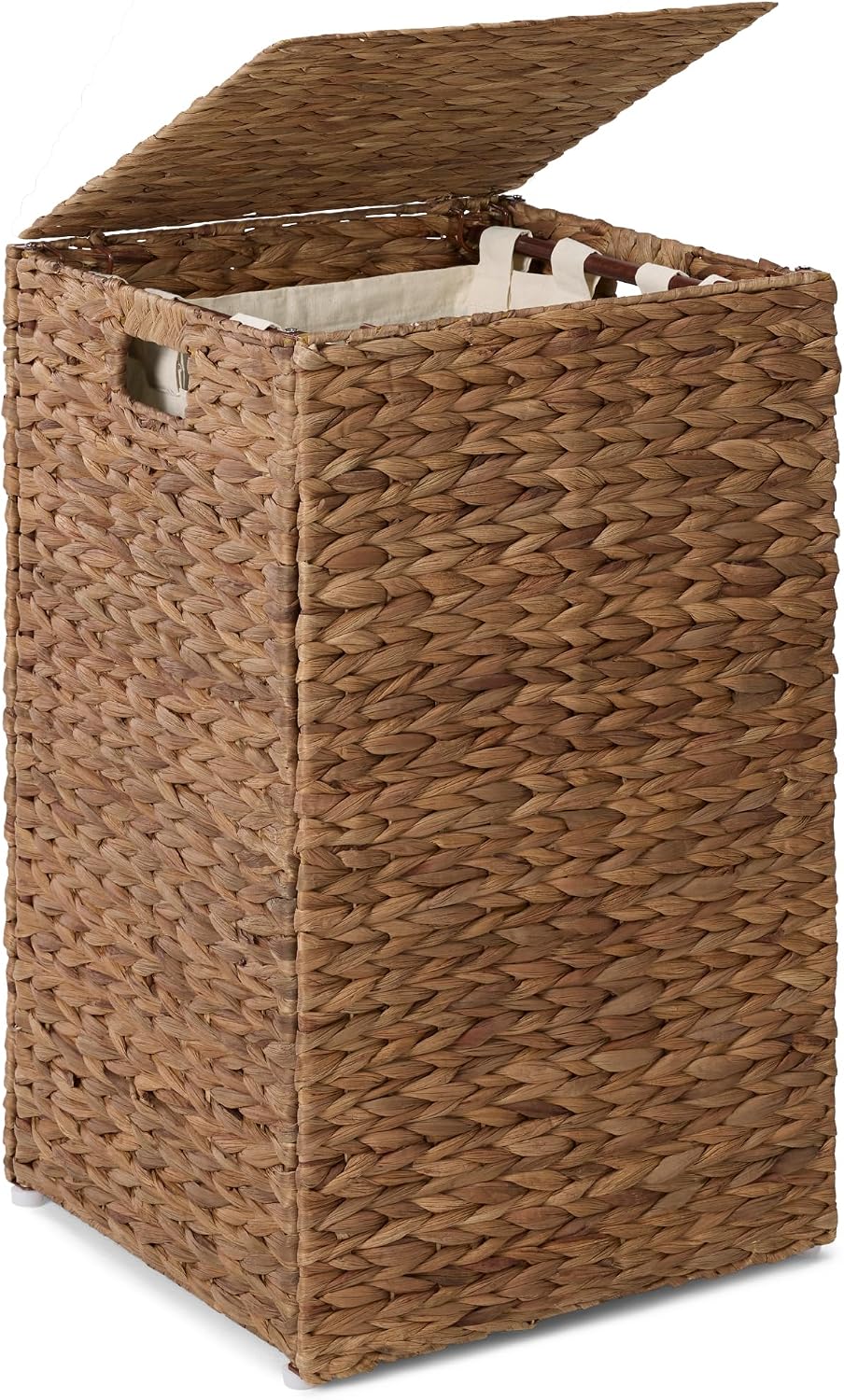 Basket Bag Wicker - Cesto per la Biancheria con Coperchio