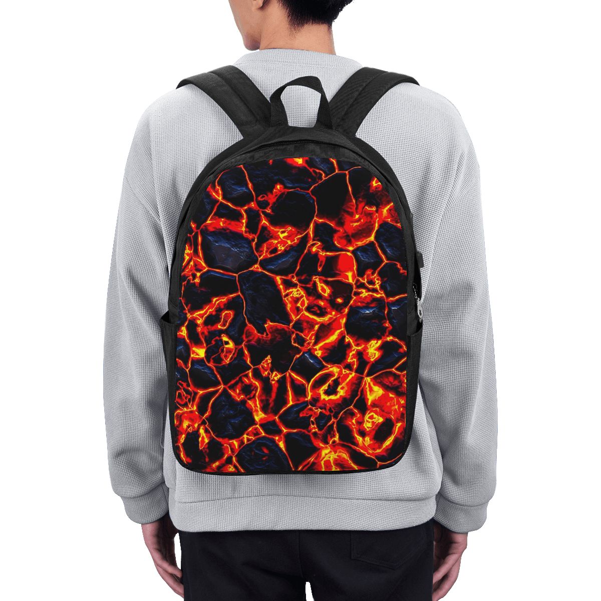 Women Bags College - Zaino da Viaggio con Design Vulcano
