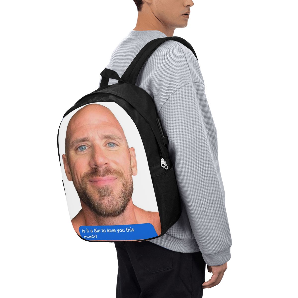 Women Bags For Laptop - Zaino Johnny Sins Flirty Text Bubble,