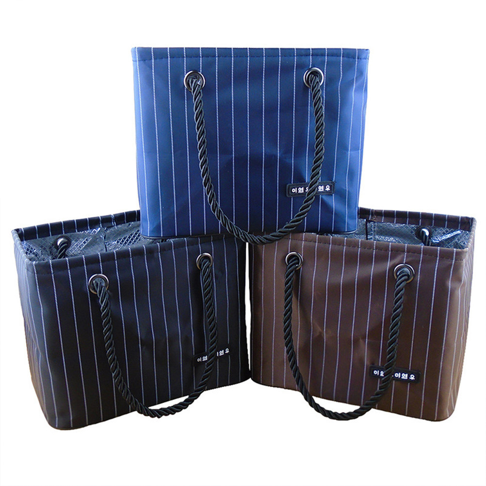 Basket Bag Wicker - Borsa da Doccia Pieghevole Impermeabile in
