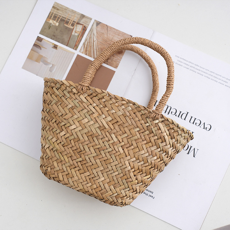 Basket Bag Wicker - Borsa in Rattan di vimini fatta