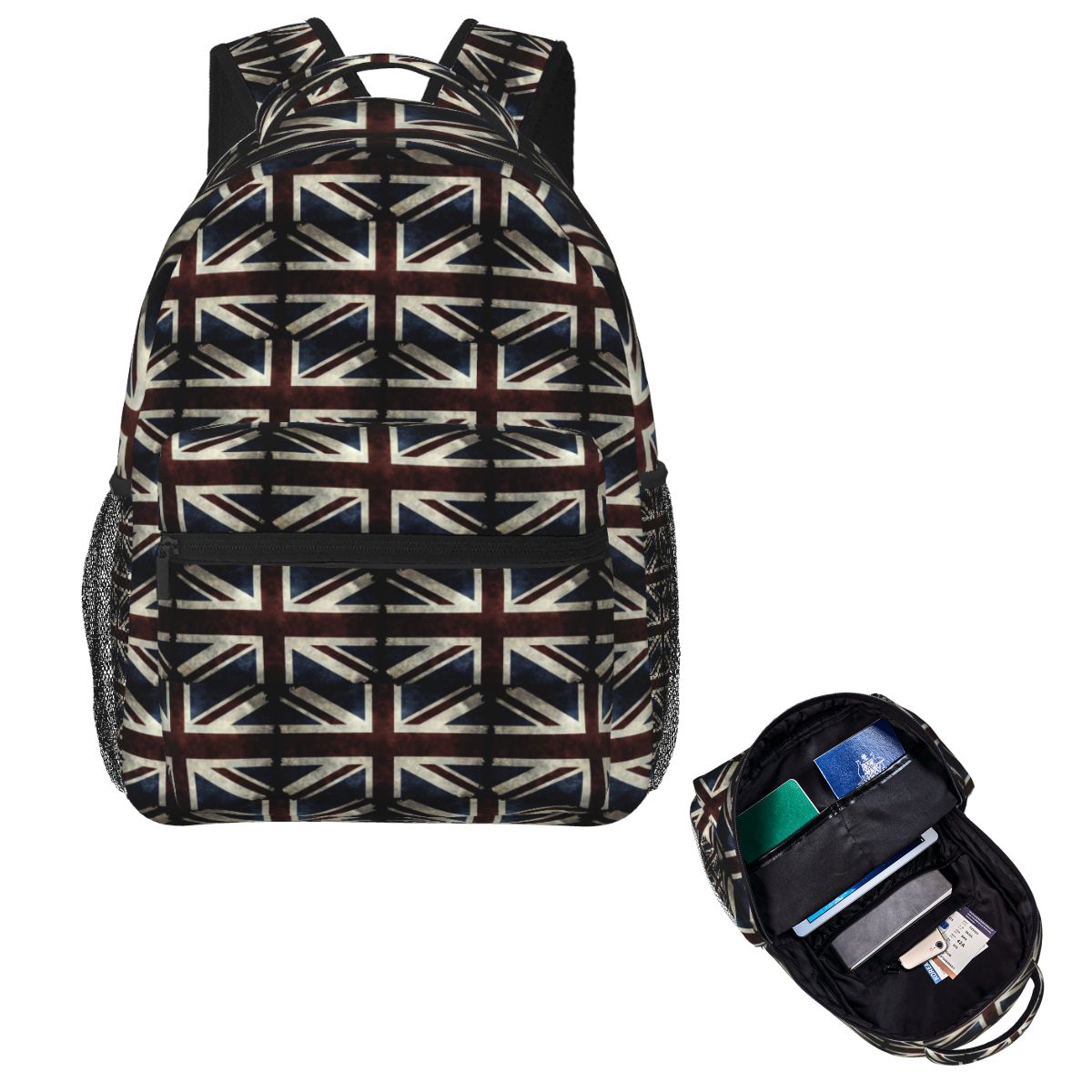 Women Bags In Uk - Zaino Scolastico con Bandiera Union Jack