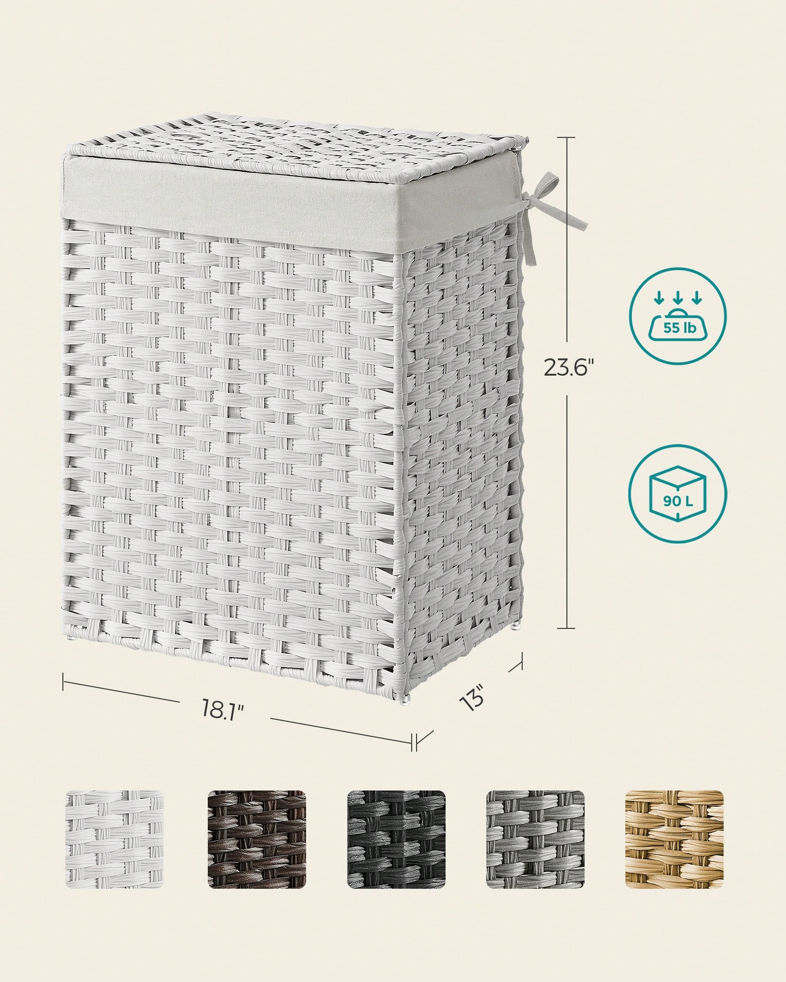 Cesto per la Biancheria da 90L - Basket Bag Wicker recensione e prezzo