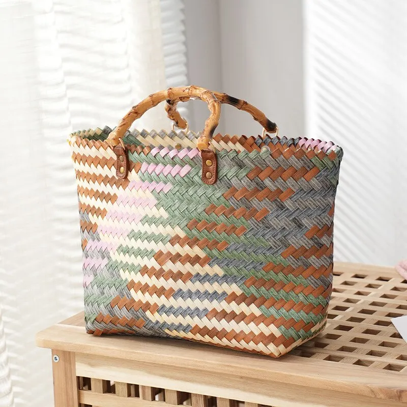 Borse da donna vintage in ratt - Basket Bag Wicker recensione e prezzo
