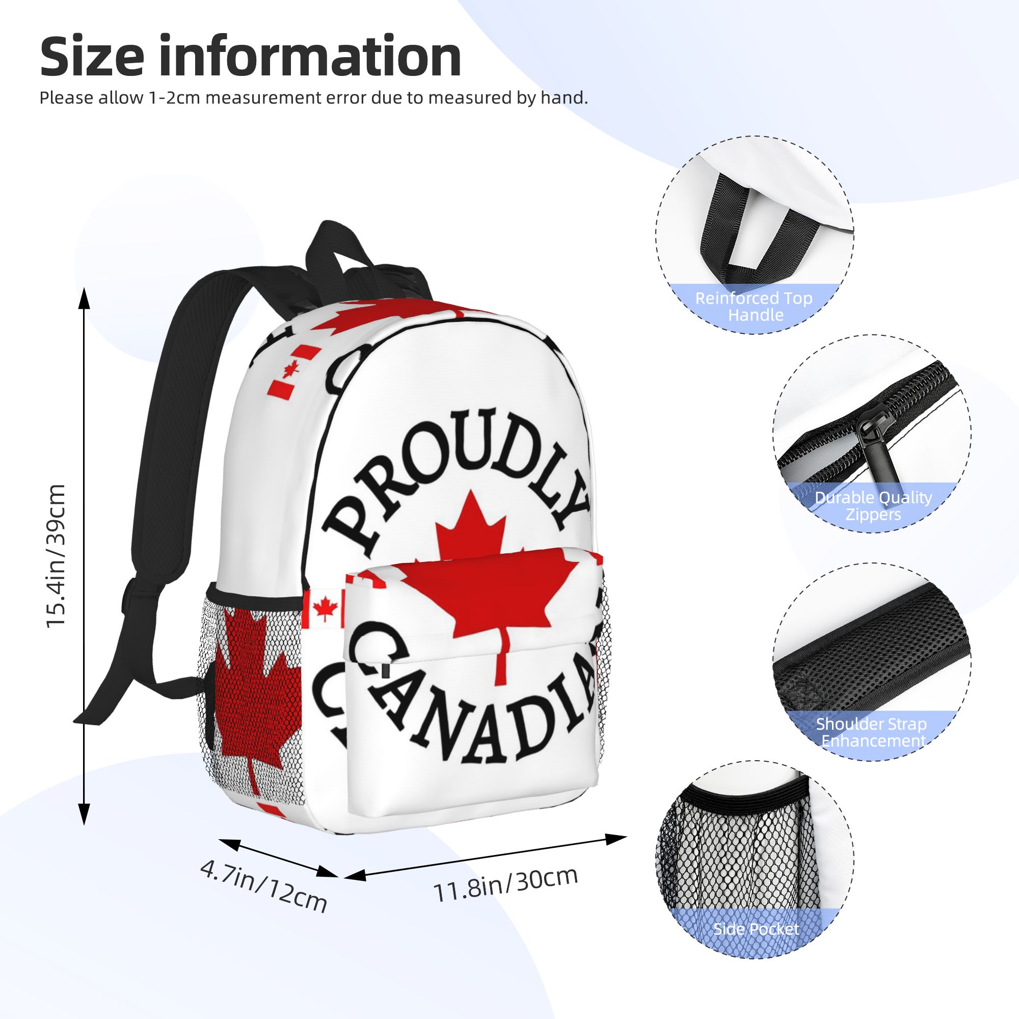 Zaino con bandiera e foglia d' - Women Bags Canada recensione e prezzo
