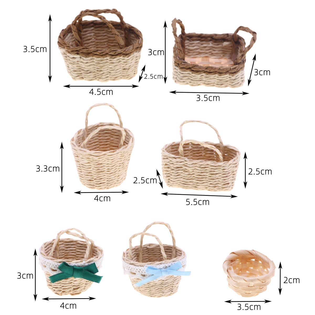 1Pc Casa delle bambole intrecc - Basket Bag Wicker recensione e prezzo