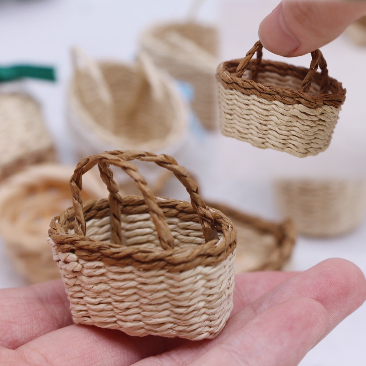 1Pc Casa delle bambole intrecc - Basket Bag Wicker recensione e prezzo
