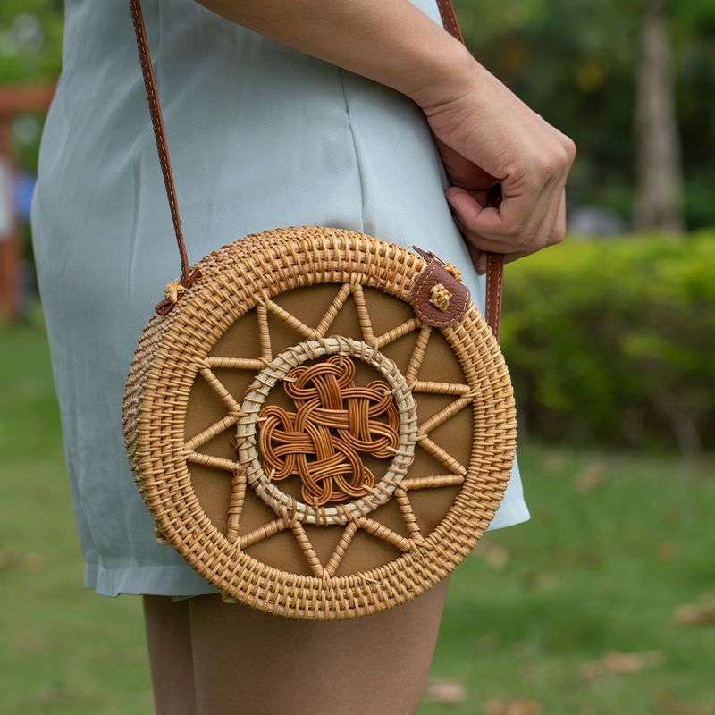 Borsa in rattan fatta a mano i - Women Bags Vietnam recensione e prezzo
