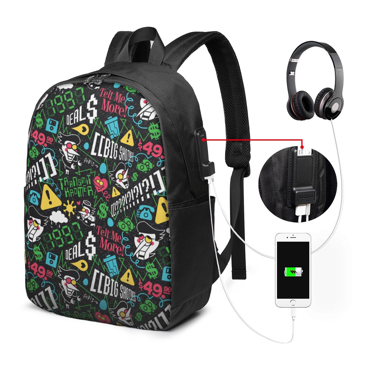 Deltarune SPAMTON G Zaino da v - Women Bags College recensione e prezzo
