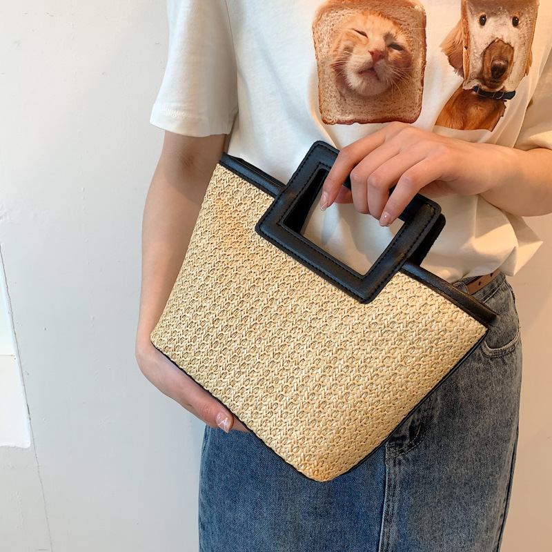 Borsa a mano quadrata in pagli - Women'S Bags Top 10 recensione e prezzo