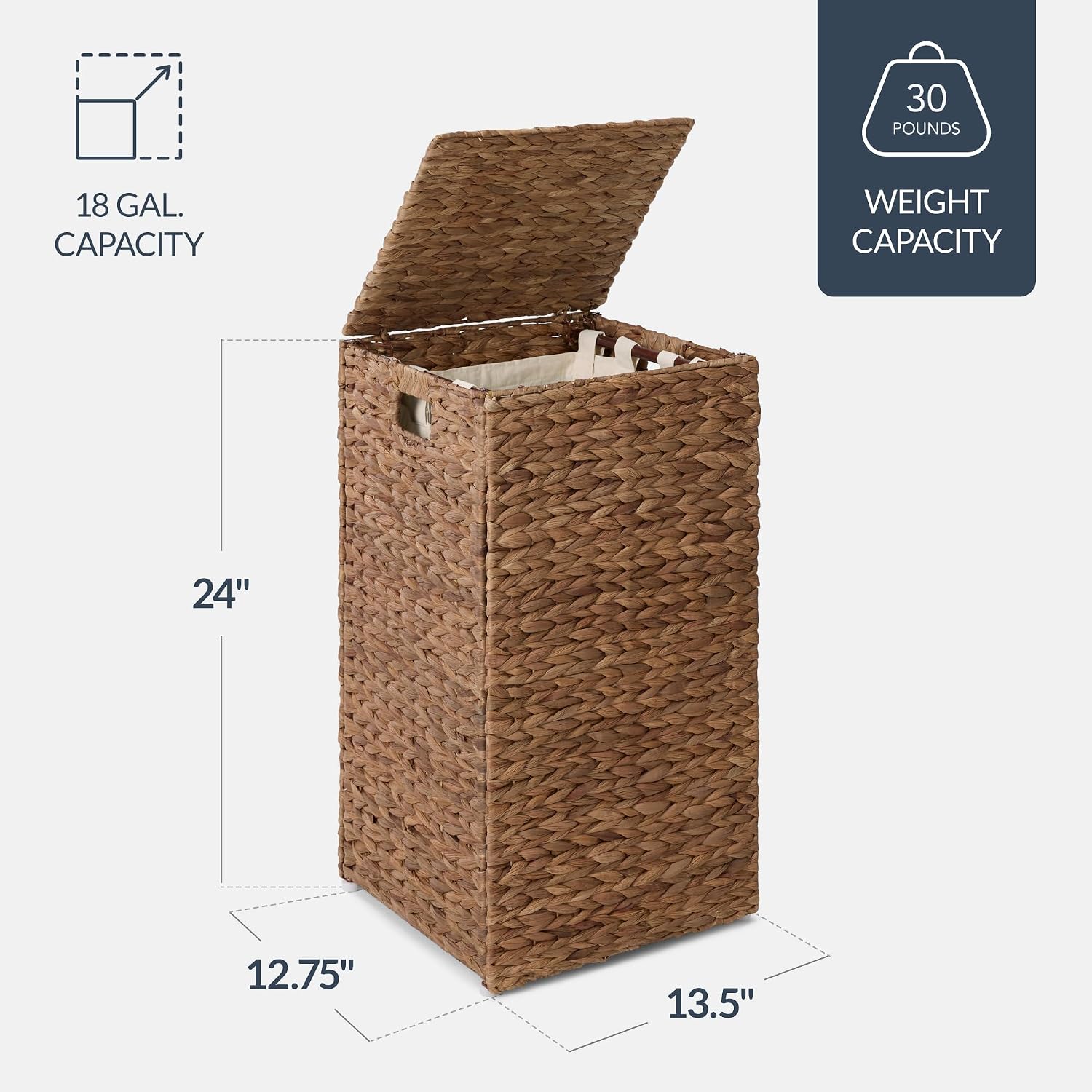 Cesto per la Biancheria con Co - Basket Bag Wicker recensione e prezzo