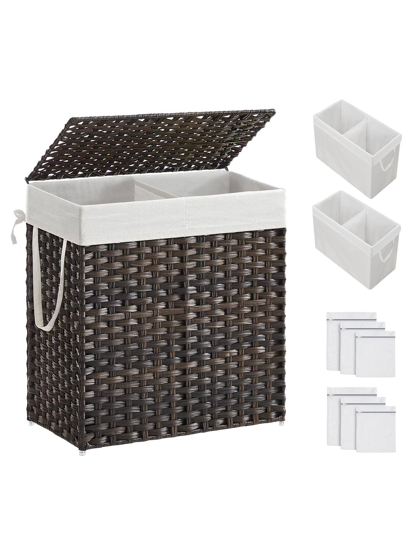 Cesto per la Biancheria Doppio - Basket Bag Wicker recensione e prezzo