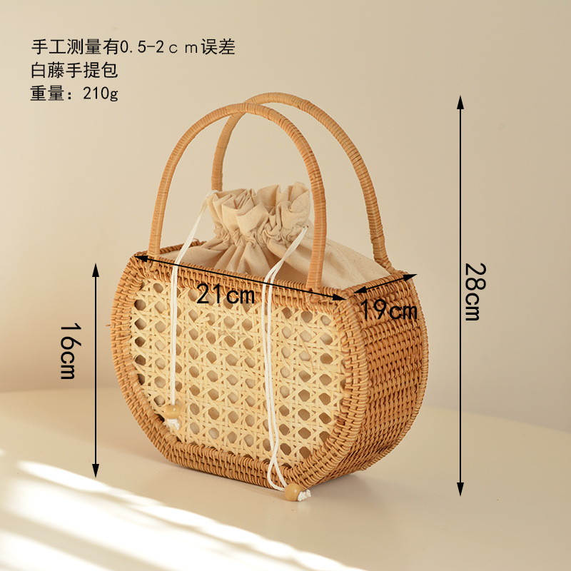 Casual Hollow Rattan Basket Ba - Basket Bag Wicker recensione e prezzo