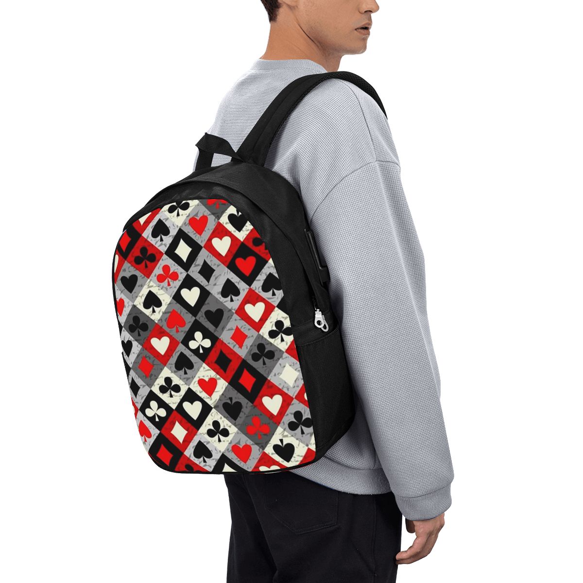 Zaino con stampa di carte da g - Women Bags College recensione e prezzo