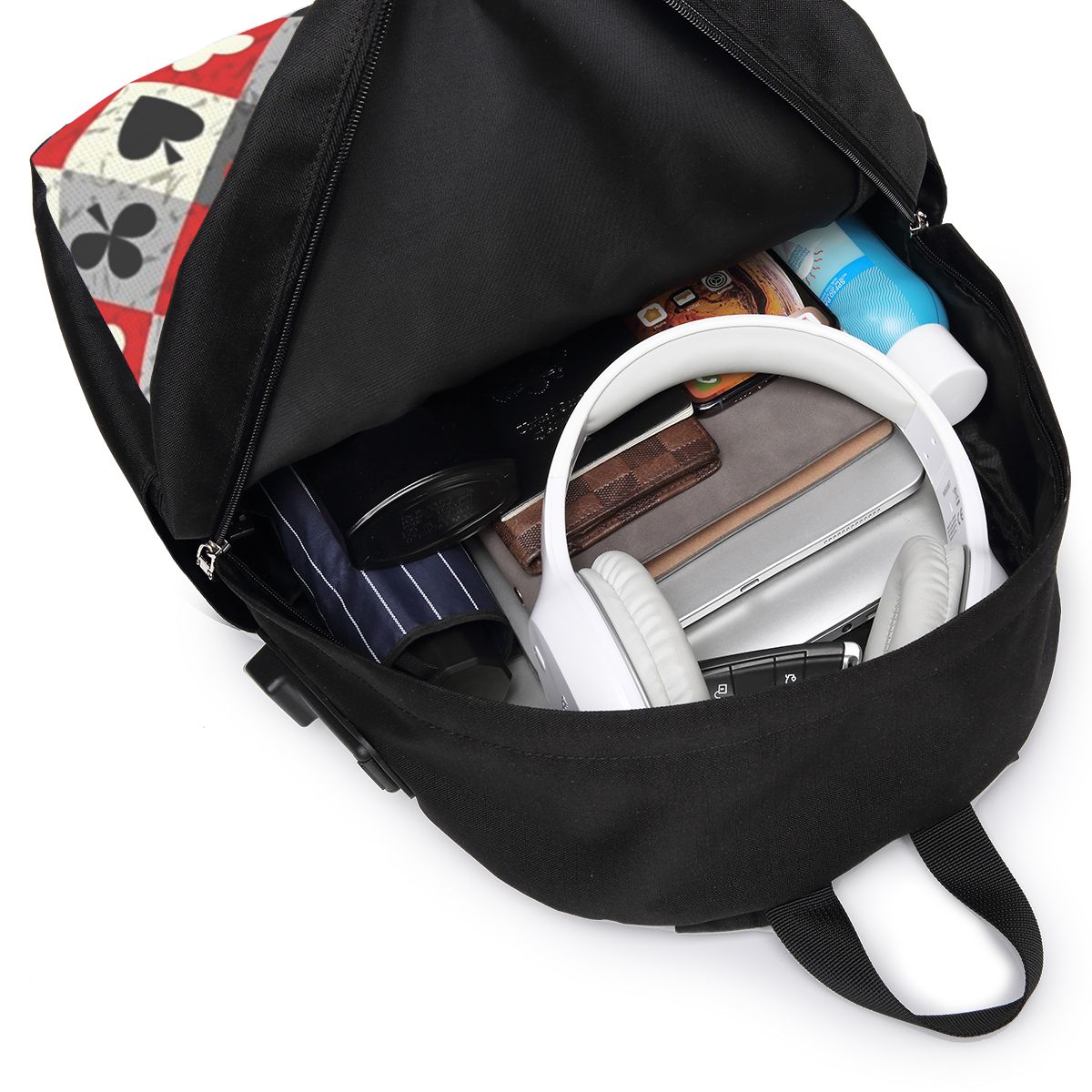 Zaino con stampa di carte da g - Women Bags College recensione e prezzo