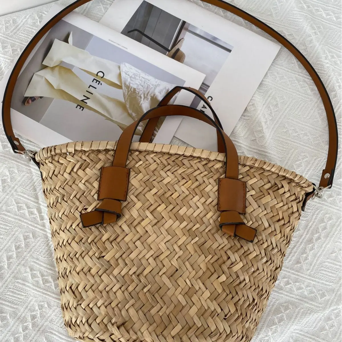 Borsa a cesto di paglia bohémi - Basket Bag Wicker recensione e prezzo